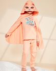 Pyjama deux pièces orange pâle en coton avec cape tête de panthère FLOPOETTE 1 / 23E5PF43PYTE402