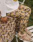 Legging à imprimé fleuri jaune DEFLETTE / 22H4PFD1CALC214