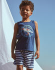 Débardeur et short bleu marine et blanc en jersey FRUPLAGE4 / 23E3PGU3ENS622
