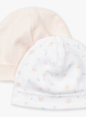 Bonnet de Naissance Rose KORA / 24E0AF11BNAD310