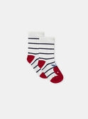 Lot de 3 chaussettes à rayures, imprimés ou uni Bébé Fille NAGERTRUDE / 25H4BFP1LC3001