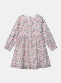 Robe fleurie col claudine  LADEDETTE / 24H2PFQ1ROB001