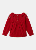 Blouse  brodée en velours côtelé LALETTE / 24H2PFR1CHEF505