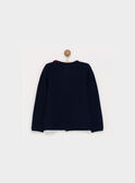 Cardigan bleu marine PAJOCHETTE / 18H2PFK2CAR713