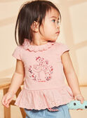 T-shirt blush à motif flamants rose FAWILLOW / 23E1BFQ1TEED300
