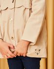 Manteau à capuche café au lait DRAPETTE / 22H2PFG1IMPI820