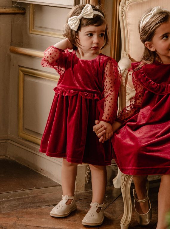 Robe en velours à manches longues DAVERA / 22H1BF61ROBF526
