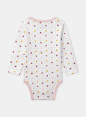 Lot de 2 bodies à rayures rose ou imprimés coeurs Bébé Fille NEFANNY / 25H5BFC1BDL001