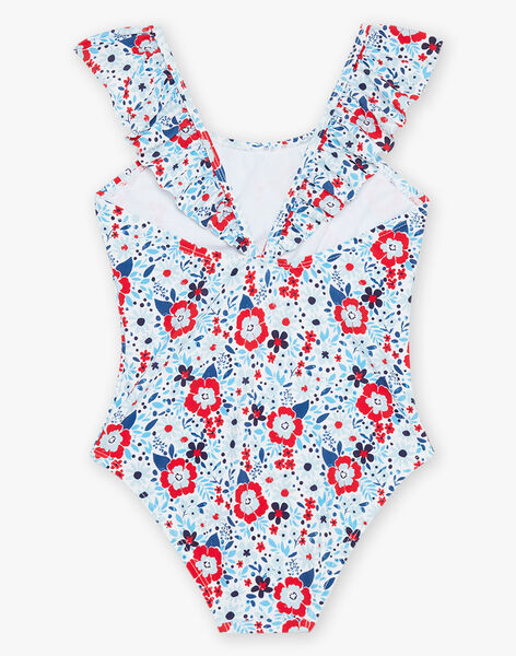 Maillot de bain 1 pièce écru à imprimé fleuri FRYBLOETTE / 23E4PFM1D4K001