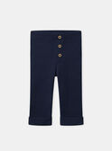 Ensemble sweat à rayures imprimé oie et legging bleu foncé Bébé Garçon NAKEVIN / 25H1BGQ1ENS009