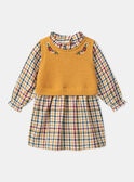 Robe bi-matière carreaux LALESLIE / 24H1BFO1ROB001