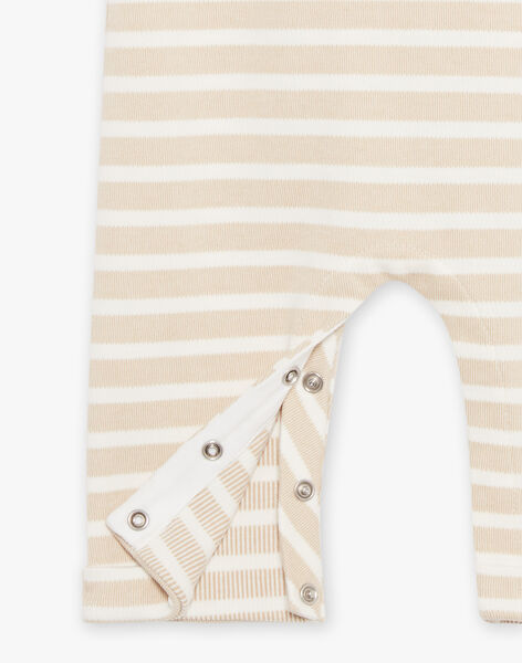 Salopette beige clair à rayures FAGAEL / 23E1BGD1SAL801