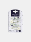 Barrettes chats et fleurs pailletées MRABARETTE / 25E4PFN1BRT001