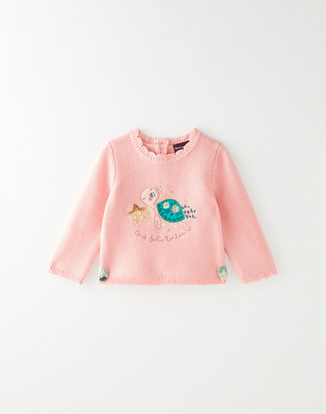 Pull Rose En Tricot Point Mousse A Motif Bebe Fille Bebe Sergentmajor Pull Rose En Tricot Point Mousse A Motif Bebe Fille Bebe Sergentmajor