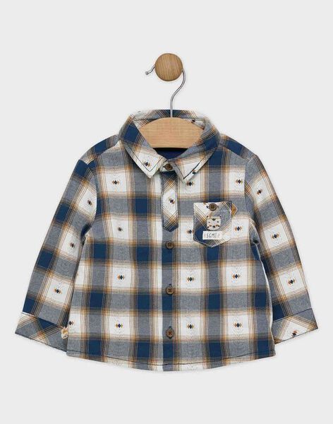 Chemise A Carreaux Fantaisie Bebe Garcon