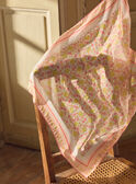 Foulard carré imprimé fleuri  MLAFOLETTE / 25E4PFK1ECH301