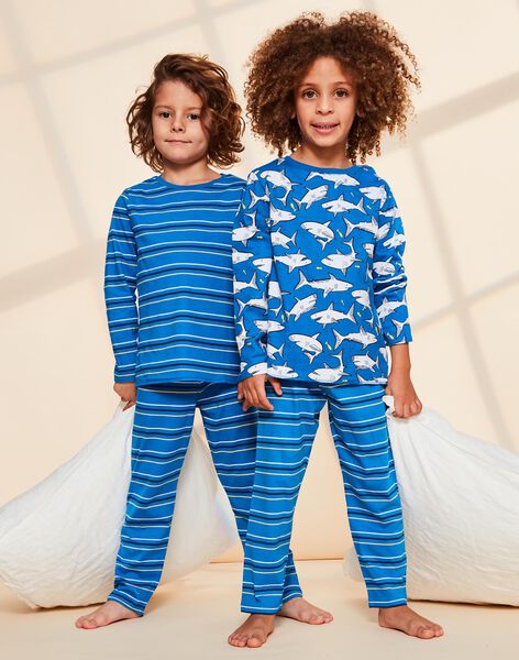 Ensemble pyjama à requin et rayures FLOCHAGE / 23E5PG22PYJ622