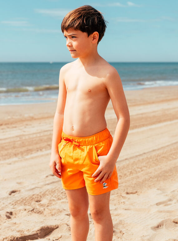 Short de bain orange à motif magique  MRUMOUAGE / 25E4PGC7MAIE405