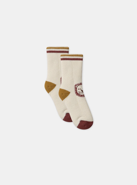 Chaussettes bouclette tête de lion MAALLAN / 25E4BG71SOQ114