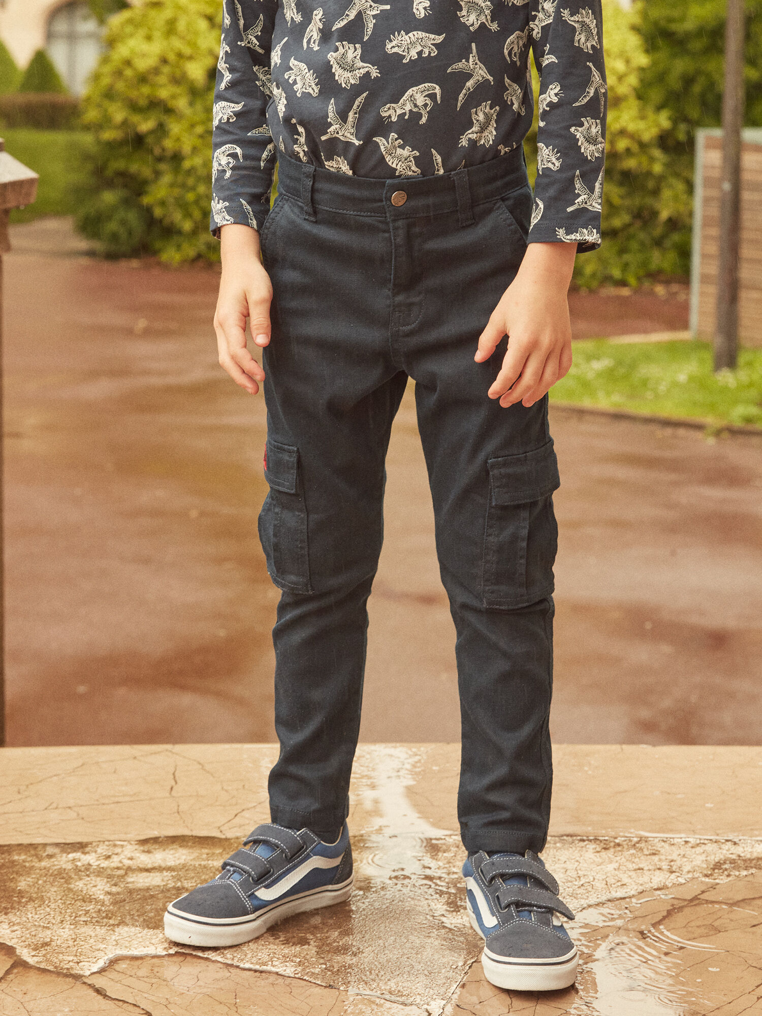 Pantalon Bleu nuit Garcon Sergent Major