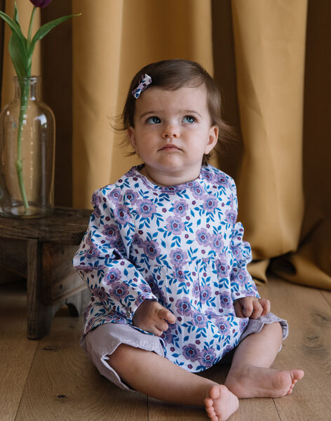 Blouse en satin de coton fleuri DAALEXIA / 22H1BF51CHE001