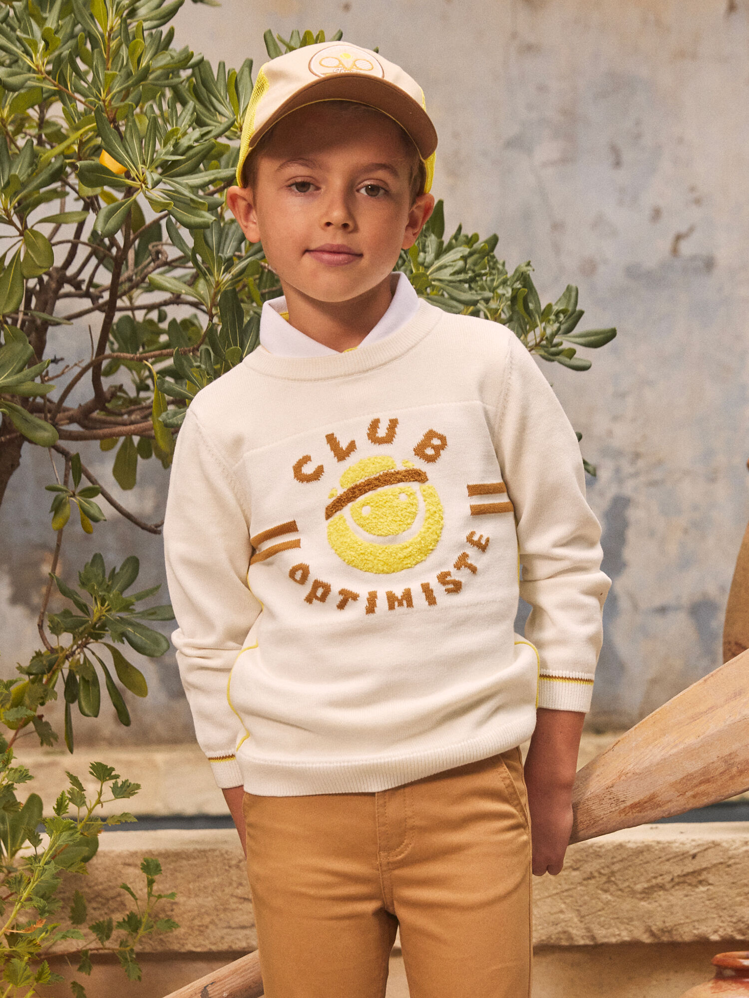 Pull Ecru Garcon Sergent Major