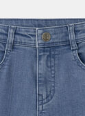 Jean cargo bleu Garçon NUJINAGE / 25H3PGQ1JEAP269