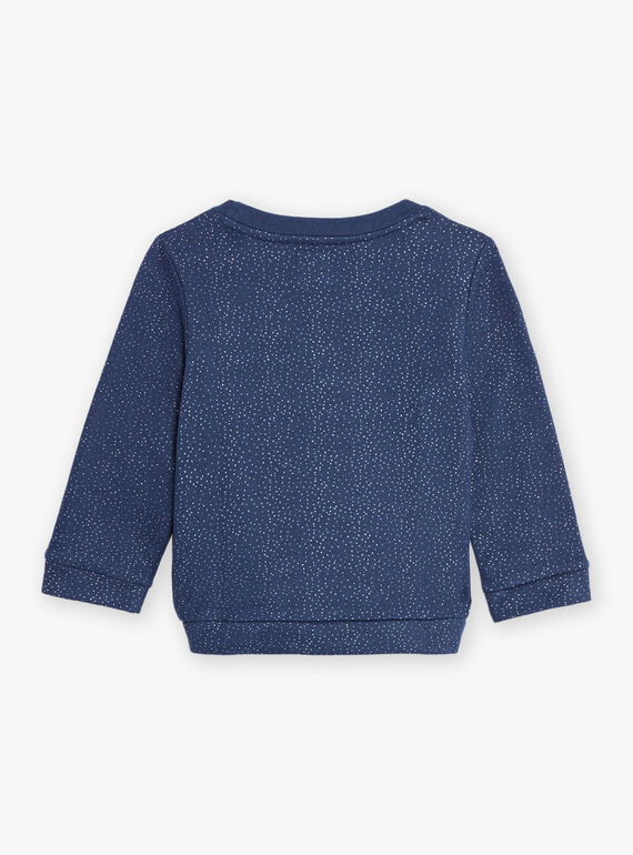 Sweat Camille Witt marine à paillettes - Enfant DOSWETTE / 22H2PFT1SWE705