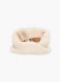 Snood beige en tricot FRASNOETTE / 23E4PF51SNO808