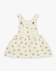 Chasuble vanille en twill à chats et fruits FAPAULA / 23E1BFO1CHS114