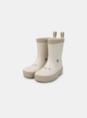Botte de pluie beige imprimé tête d'ours Bébé Garçon NINOLANE / 25F10BG11D0C002