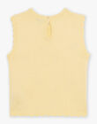 Gilet jaune mimosa sans manches FAPLETTE / 23E2PF81PSM114