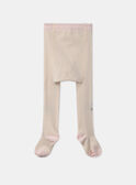 Collants écrus jacquard souris  MAIVONNE / 25E4BF91COLA001
