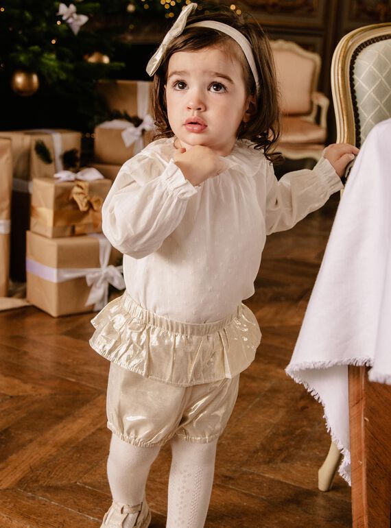 Ensemble blouse et bloomer de Noël DAVIVI / 22H1BF61ENS954