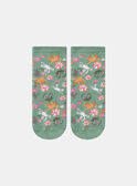 Chaussettes jacquard animation chats et fleurs KOSSEF / 24E4FFP1SOQG606