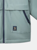 Imperméable 2 en 1 bleu ou ou bleu foncé imprimé animaux à manches longues Garçon NINIRAGE / 25H3PGE1IMP205