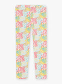 Legging écru à imrpimé fleuri enfant fille CEFLOETTE 3 / 22E4PFU3CAL811