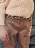 Pantalon marron Garçon NIBESTAGE / 25H3PGS1PAN821