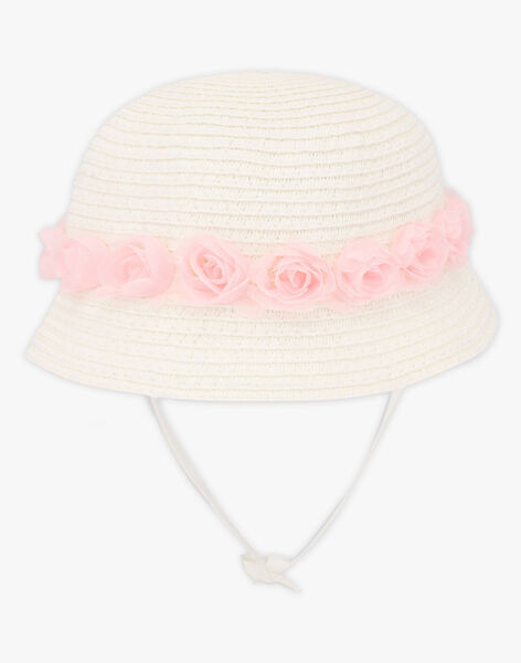 Chapeau De Paille Blanc Bebe Fille Chapeau Bandeau Et Foulard Bebe Sergentmajor