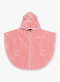 Cape de bain unie rose avec capuche tête de lapin DEBARBARA / 22H5BF21CDB303