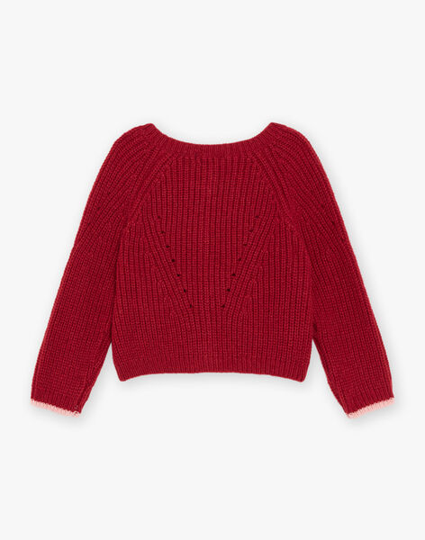 Gilet en tricot rouge DAOLIVIA / 22H1BFX2CARF526