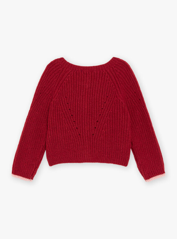 Gilet en tricot rouge DAOLIVIA / 22H1BFX2CARF526