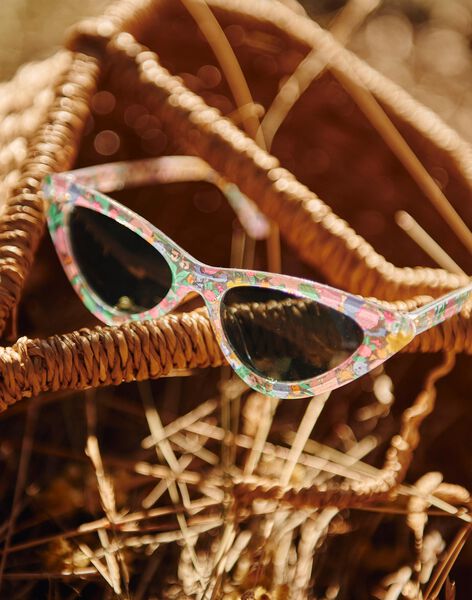 Lunettes de soleil écrues à imprimé fleuri FLELUETTE / 23E4PFS1LUS001
