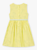 Robe réversible jaune en satin de coton LAPAKRETTE / 24H2PFI1ROBH705