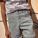 Bermuda regular denim clair 