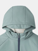 Imperméable 2 en 1 bleu ou ou bleu foncé imprimé animaux à manches longues Garçon NINIRAGE / 25H3PGE1IMP205