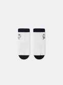 Lot de 2 paires de chaussettes à rayures ou uni blanc Bébé Garçon NADORIAN / 25H4BGK1SOQ001