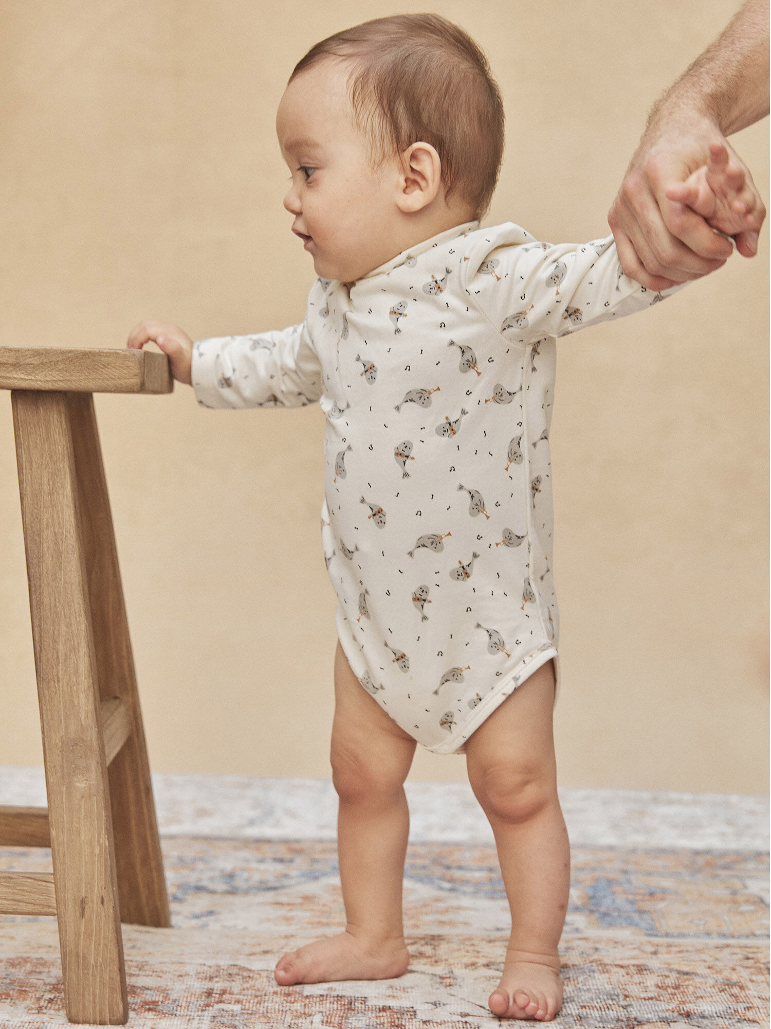 Body bebe garcon avec col store
