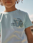T-shirt bleu Tie and Die FLUTIAGE / 23E3PGQ2TMC632
