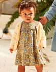 Robe à volants bleu marine à fleurs FABETTY / 23E1BF81ROB070